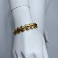 Gold baroque link Bracelet