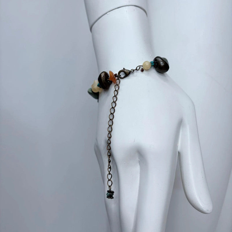 gemstone beaded boho bracelet