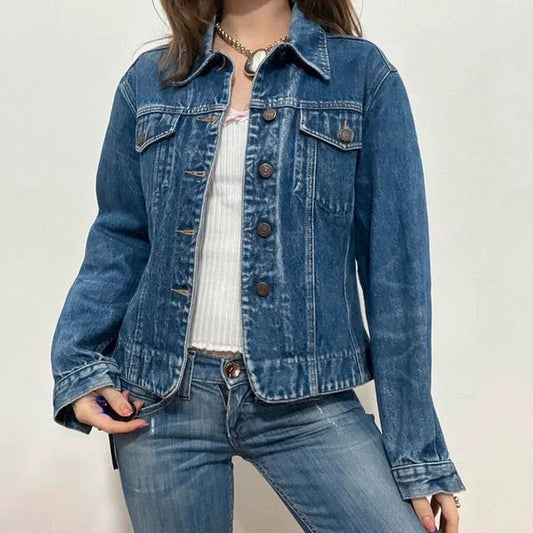 Distressed 90s denim jacket