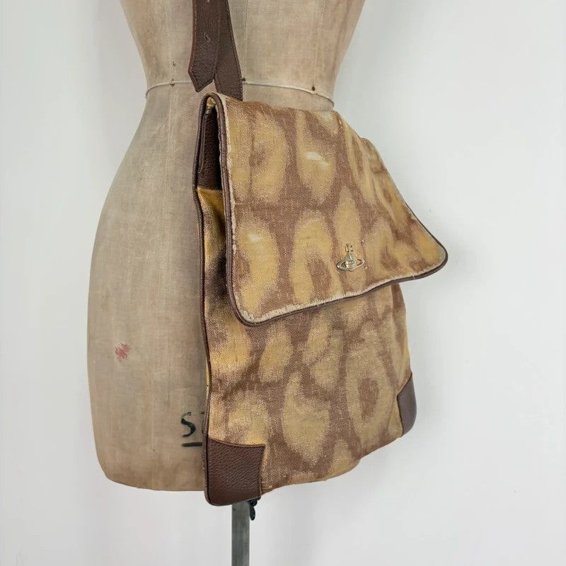 Vivienne Westwood tapestry crossbody oversized bag