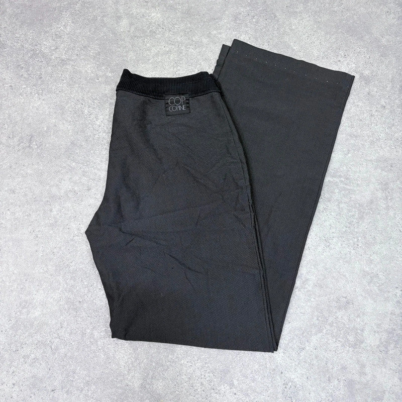 Cop Copine dark grey drawstring low rise trousers
