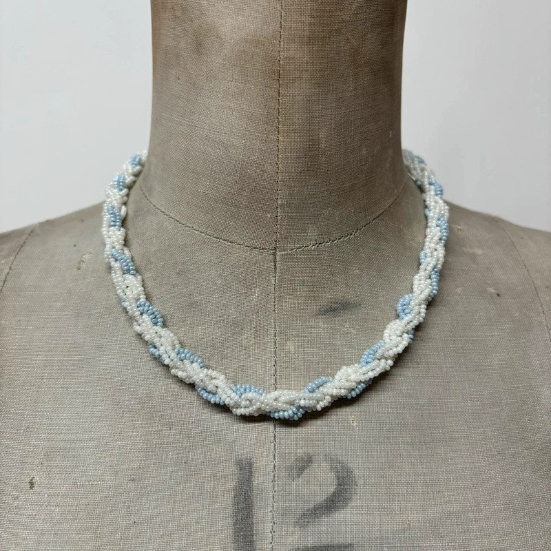 layered beaded boho necklace