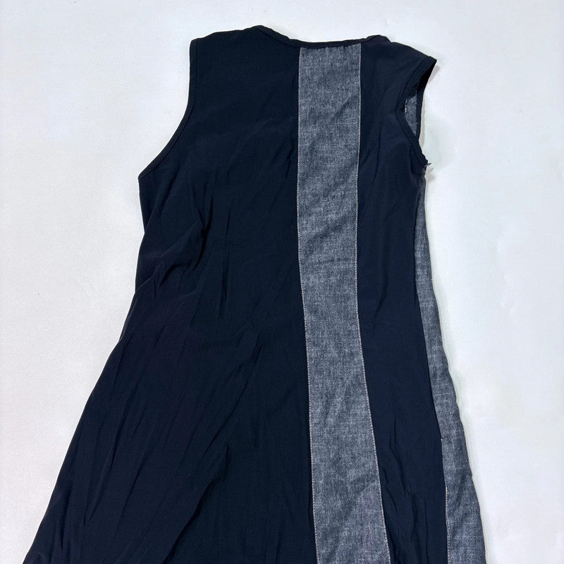 structured grunge flared maxi dress