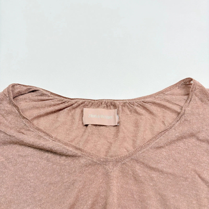 sheer knit zadig & voltiare slouchy jumper
