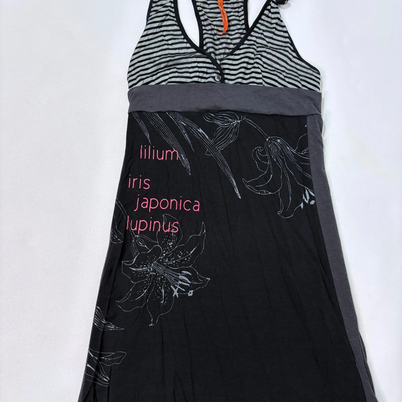 black striped Cop Copine midi dress