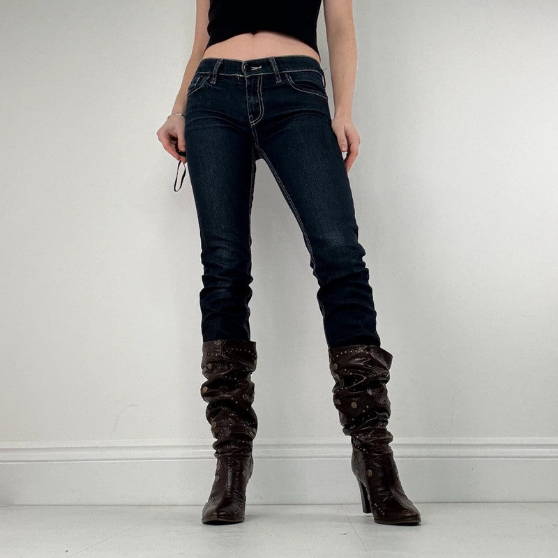 Dark wash denim diesel low rise jeans
