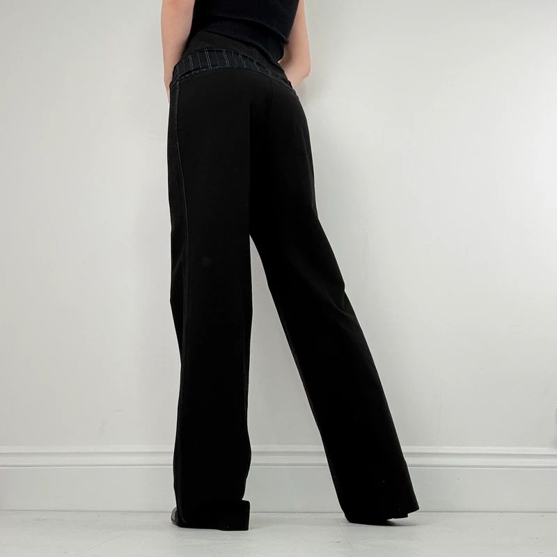 Black Cop Copine stretch waistband trouser