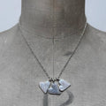 silver heart charm necklace