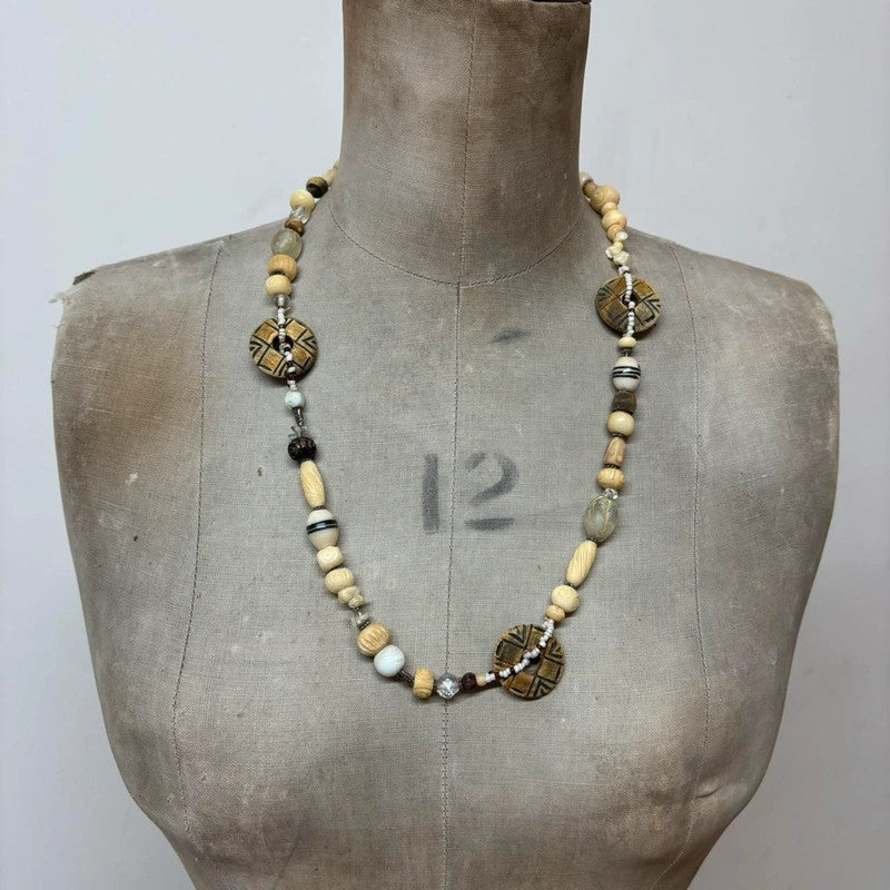 Chunky boho hippie necklace