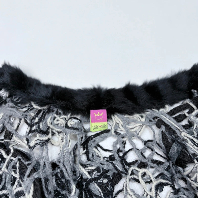 knitted grunge Save the Queen cape