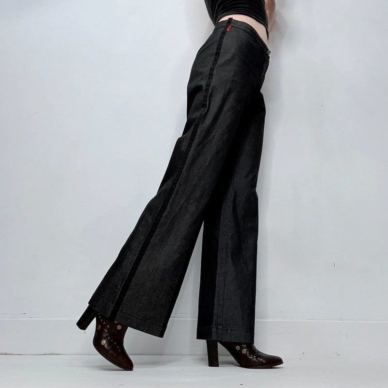 Cop copine dark wash flared denim trousers