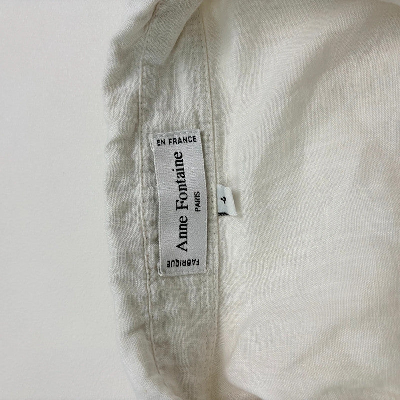 white linen Anne Fontaine vest