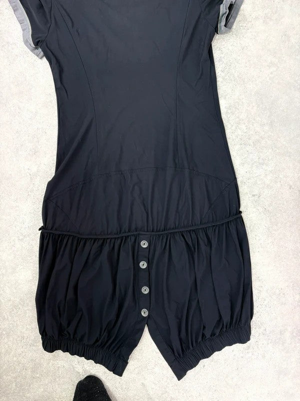 Black jersey slouchy grunge t-shirt dress