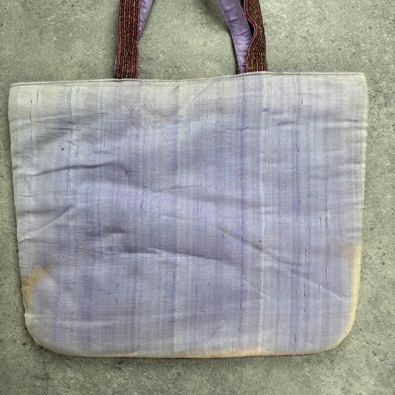 Beaded patchwork hippy boho tote handbag