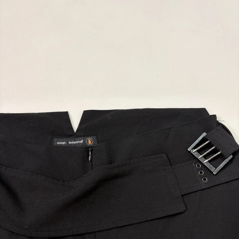 black cop copine wide leg trousers