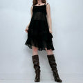 Cop Copine sheer black mini dress