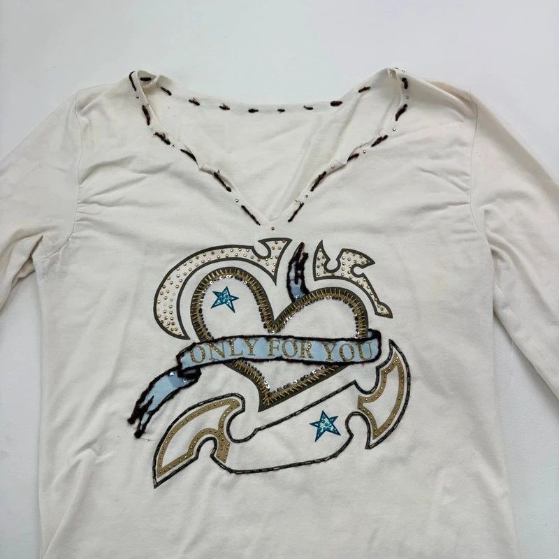 Slouchy long sleeve Graphic Baby Tee