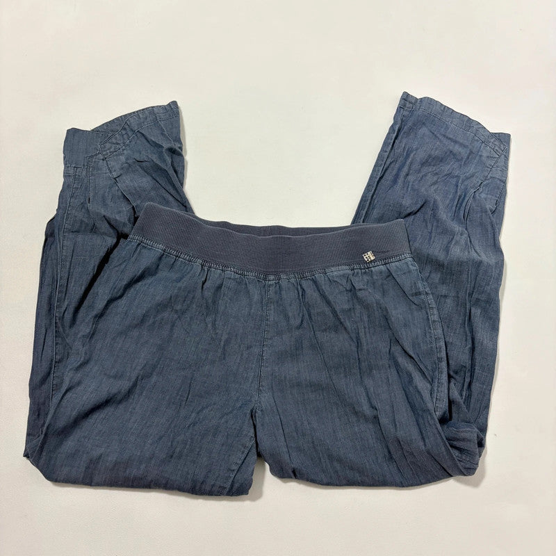 Cop Copine blue structured pleated trousers