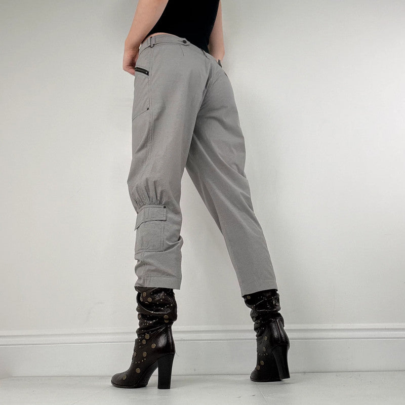 Cop Copine napoleonic grey pinstripe utility trousers