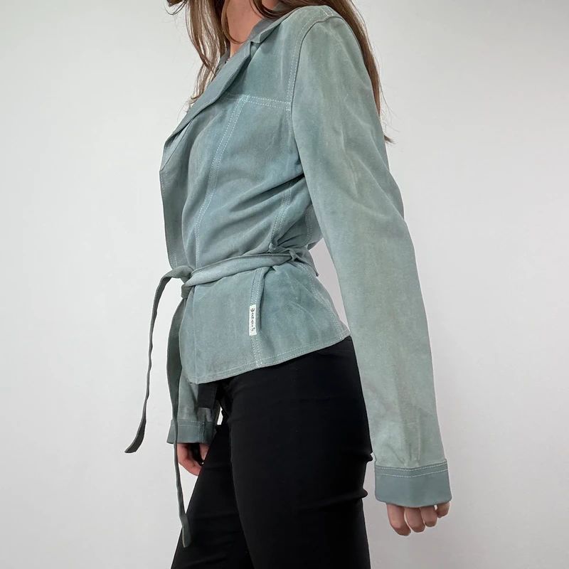 Pale Blue Suede Armani Jacket