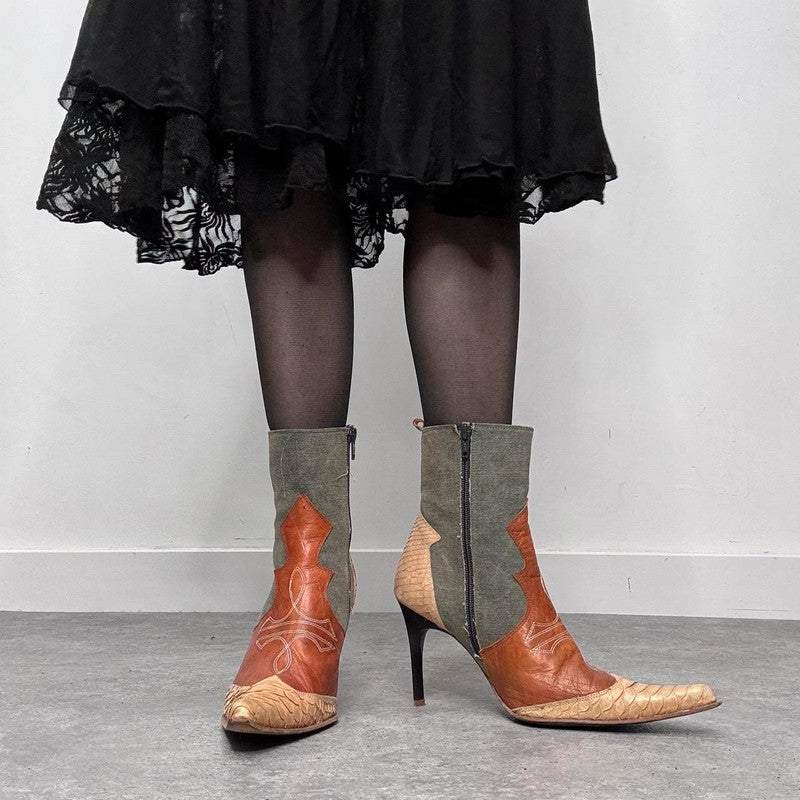 pointed toe cowboy boots