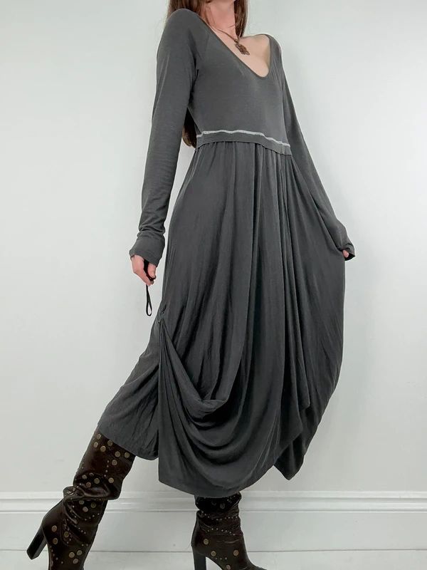 Draped layered Cop Copine maxi dress
