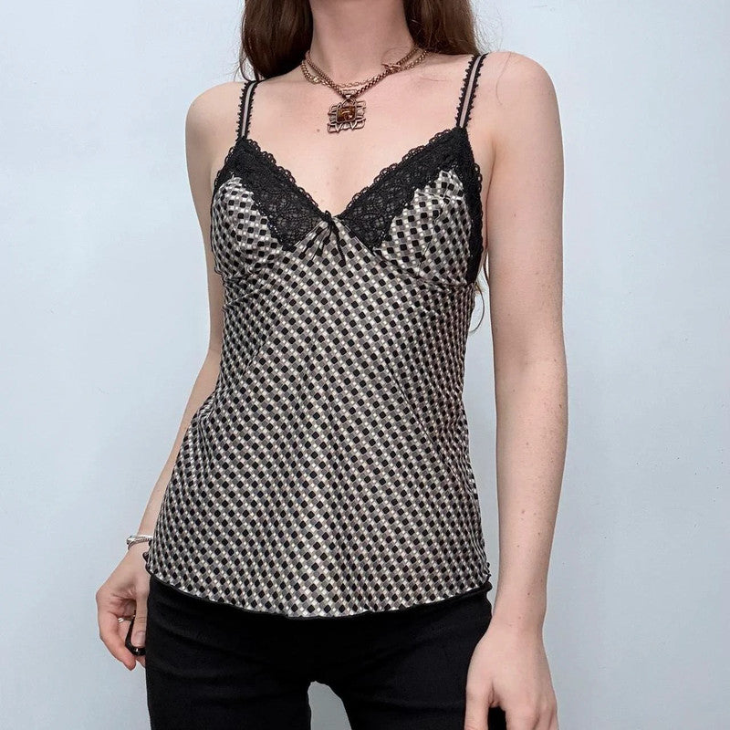 floaty lace printed cami