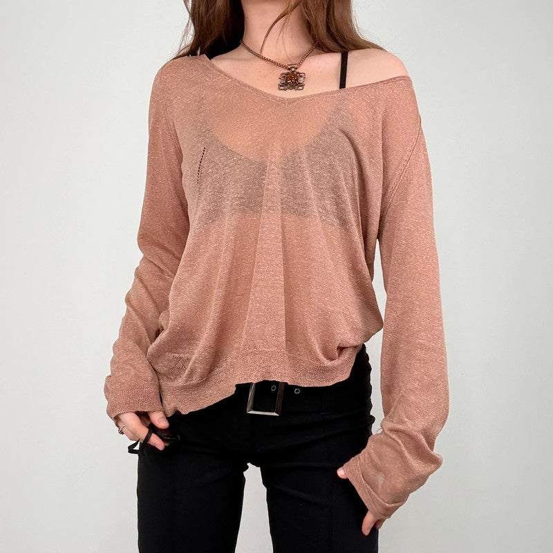 sheer knit zadig & voltiare slouchy jumper