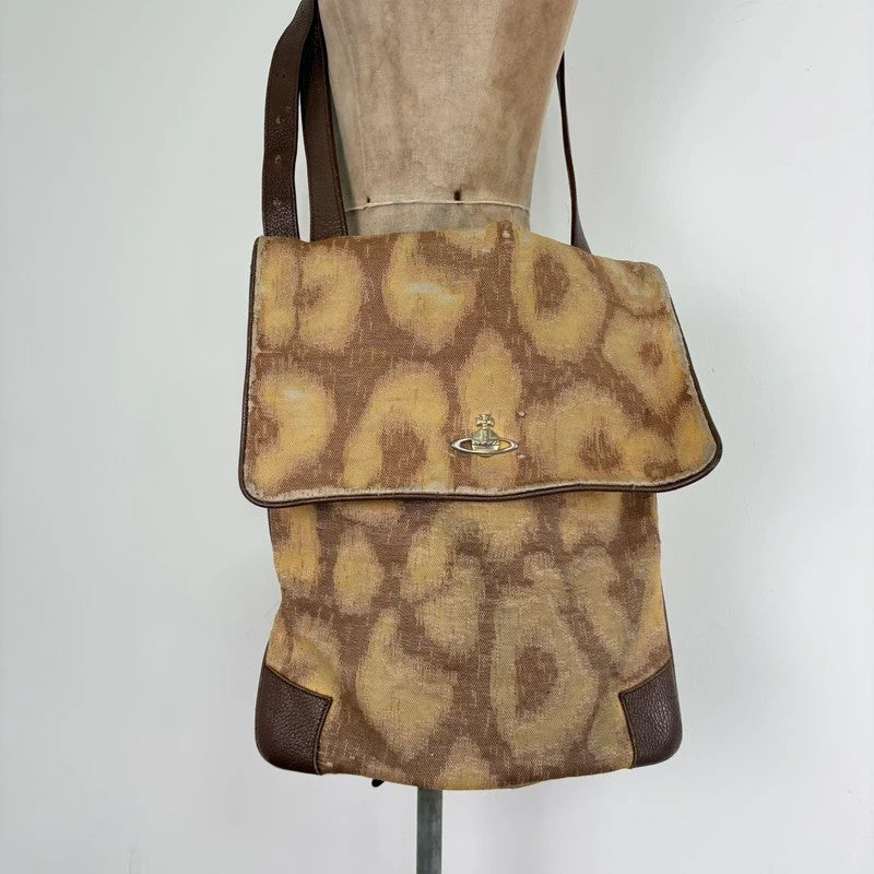 Vivienne Westwood tapestry crossbody oversized bag