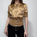 cropped fitted ribbed waistband jacket
