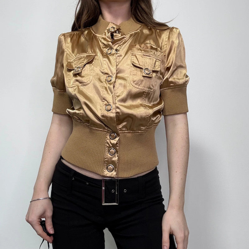 cropped fitted ribbed waistband jacket