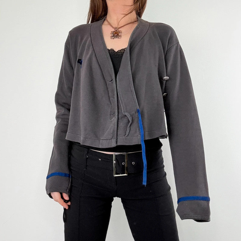Cop Copine cropped asymmetric jacket