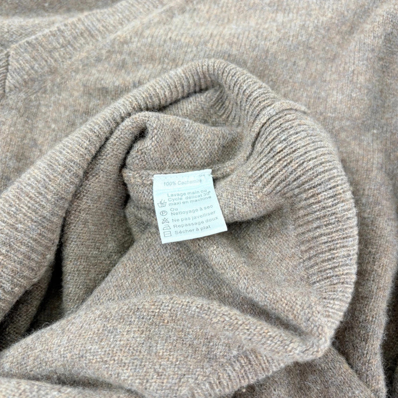 Brown cashmere slouchy jumper