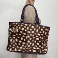 cowhide fawn leather shoulder bag