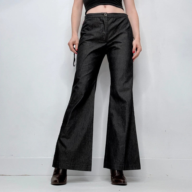 Cop copine dark wash flared denim trousers