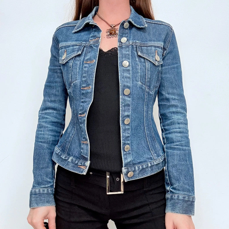fitted french connection denim jacket
