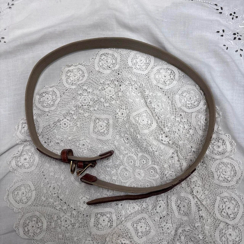 leather canvas riding belt