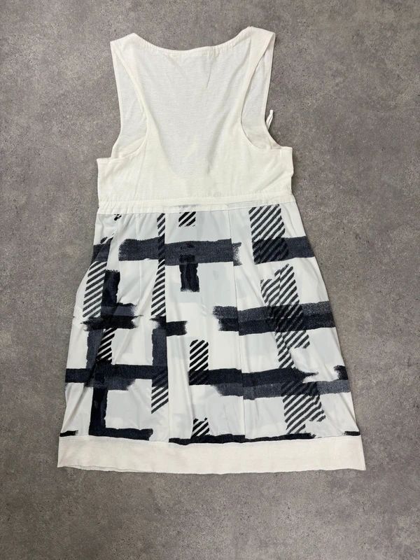 Marithé + François Girbaud graphic checked mini dress
