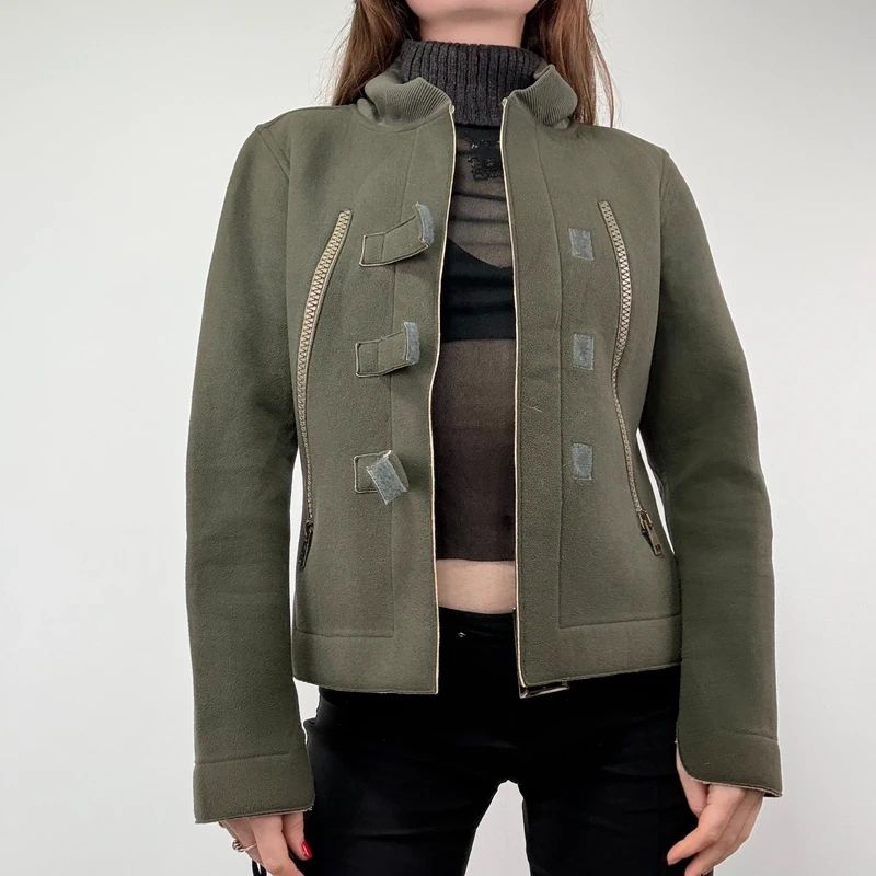 Khaki Cop Copine military jacket
