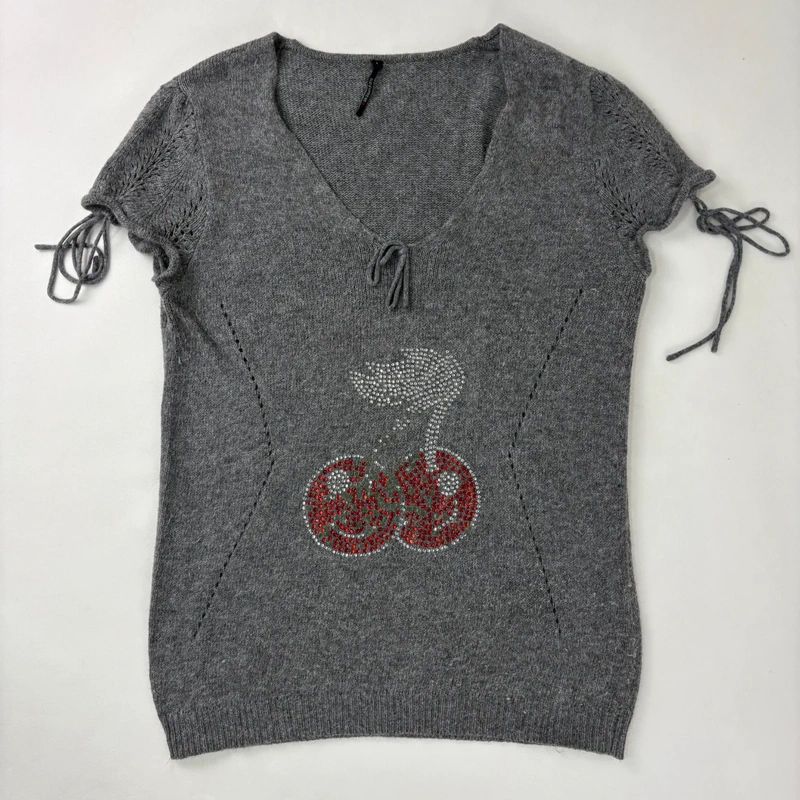 grey knitted slouchy jumper