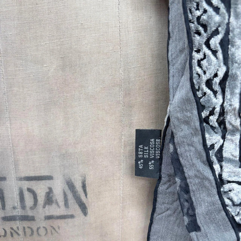 velvet hippie sheer scarf