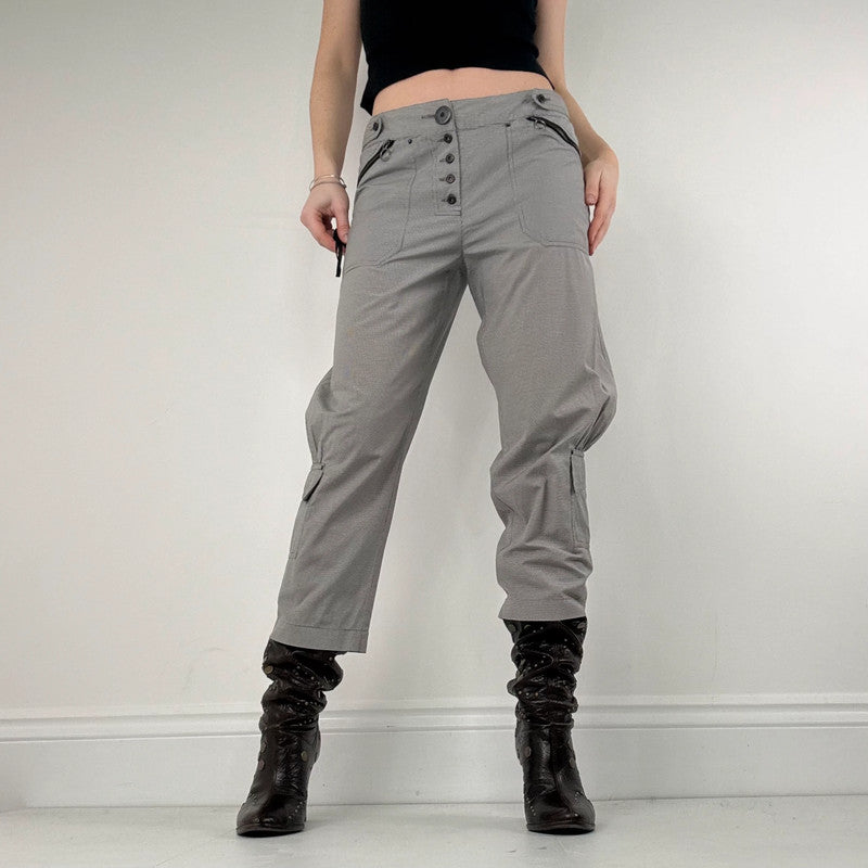 Cop Copine napoleonic grey pinstripe utility trousers