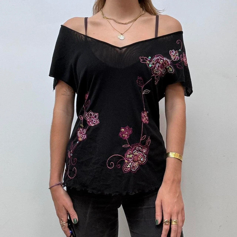 mesh butterfly Y2K fairy vest