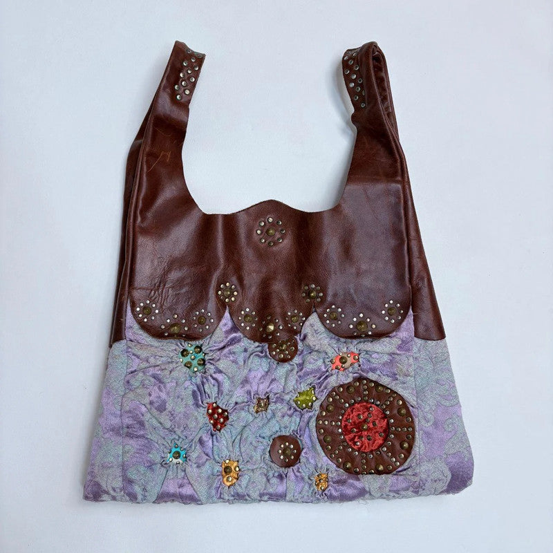 studded leather oversized bag
