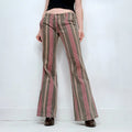 Diesel pinstripe flared jeans