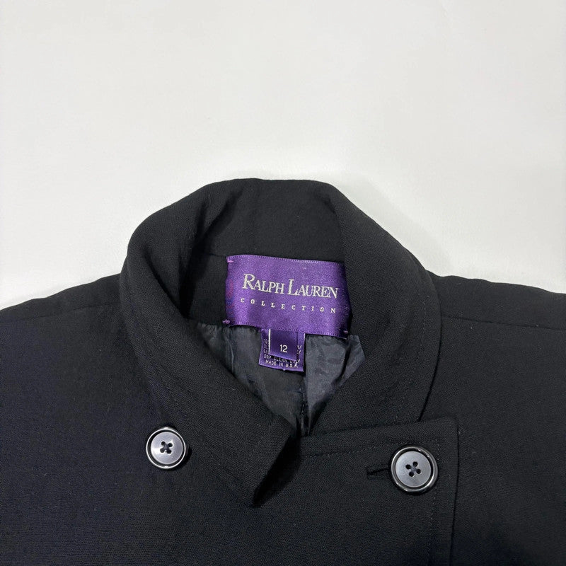 Black Ralph Lauren purple label silk and wool jacket