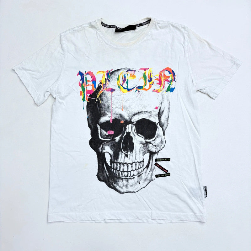 Philipp Plein graphic white short sleeve t-shirt