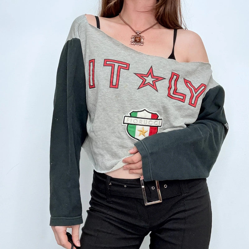 slouchy off the shoulder sweater