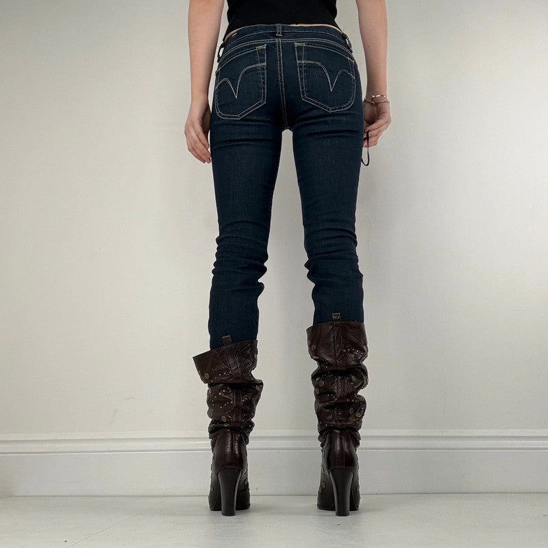 Dark wash denim diesel low rise jeans