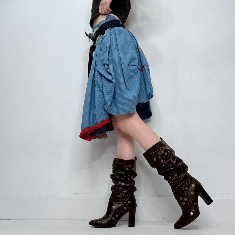 archival deconstructed Marithé + François Girbaud skirt